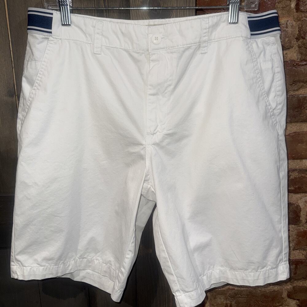 Island Republic Men’s 100% Cotton Chino White Casual Vacation Shorts 34x9 Golf